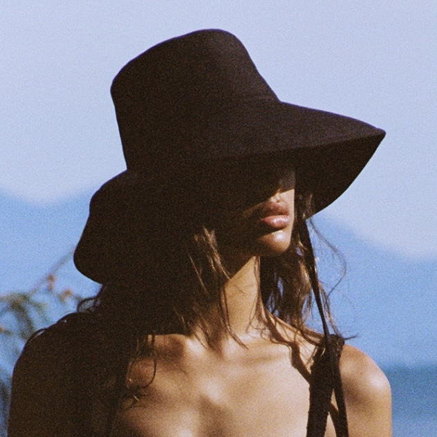 Image of inspiration photo for black sunhat.